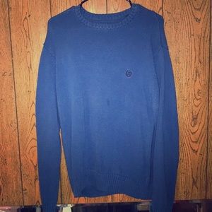 Blue on blue vintage chaps crew neck